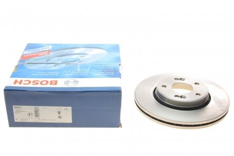 Тормозной диск передняя левая/правая (высокоуглеродистая; без кольца импульсов ABS) RENAULT LAGUNA II 1.6-2.0 03.01-12.07 BOSCH 0 986 479 743 (фото 1)