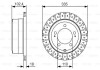 Фото автозапчасти тормозной диск задняя левая/правая TOYOTA LAND CRUISER, LAND CRUISER 100 4.2D/4.5/4.7 08.92-06.09 BOSCH 0986479A61 (фото 1)