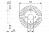 Фото автозапчастини гальмівний диск NISSAN MICRA III 1.4 01.03-06.10 BOSCH 0 986 479 A87 (фото 1)