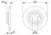 Тормозной диск задняя левая/правая (высокоуглеродистая) AUDI A6 C6; CITROEN C15; PEUGEOT 205, 205 I, 309 II 1.0-4.2 02.83-08.11 BOSCH 0 986 479 C64 (фото 2)