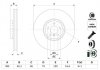 Фото автозапчасти тормозной диск передний левый BMW X5 (E70), X5 (F15, F85), X6 (E71, E72), X6 (F16, F86) 2.0D-4.4 10.06-07.19 BOSCH 0 986 479 E83 (фото 1)