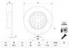 Фото автозапчастини диск гальмівний задня ліва/права (високовуглецевий; з гвинтами) AUDI Q2; SEAT ATECA; SKODA KAROQ, OCTAVIA IV; Volkswagen T-ROC 1.0-2.0D 04.16- BOSCH 0 986 479 F23 (фото 1)