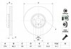 Фото автозапчастини двочастинний гальмівний диск передній права (високовуглецевий) BMW 3 (G20, G80), 4 (G22, G82), 5 (G30, F90), 5 (G31), 6 GRAN TURISMO (G32), 7 (G11, G12), 8 (G14, F91), 8 (G15, F92) 2.0-4.4 07.15- BOSCH 0 986 479 F54 (фото 1)