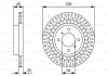 Фото автозапчастини диск торм. пер. MITSUBISHI COLT -12 BOSCH 0986479T39 (фото 1)