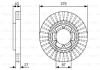 Фото автозапчасти диск тормозной передний HYUNDAI TERRACAN BOSCH 0986479U06 (фото 1)