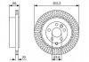 Фото автозапчасти тормозной диск 302 мм Land Rover Freelander II (FA) задний, 2.0-3.2, 06- PR2 BOSCH 0986479U44 (фото 1)