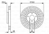 Фото автозапчастини гальмівний диск INFINITI/NISSAN FX35/FX/Maxima передній, 3,5-4,5, 02-08 BOSCH 0986479V60 (фото 1)