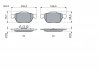 Комплект тормозных колодок передняя RENAULT LAGUNA II, SCENIC I 1.6-3.0 06.00-12.07 BOSCH 0 986 494 033 (фото 5)
