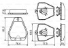 Фото автозапчасти комплект тормозных колодок передн. AUDI A4 2.7 09.97-09.01 BOSCH 0986494215 (фото 1)