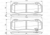 Фото автозапчасти комплект тормозных колодок передняя NISSAN 350Z, 350Z; SUBARU FORESTER; TESLA MODEL X 2.0/3.5/Electric 02.02- BOSCH 0986494310 (фото 1)