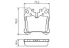 Фото автозапчастини комплект гальмівних колодок задній LEXUS LS 4.6/5.0H 04.06- BOSCH 0986494424 (фото 7)