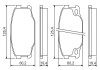 Фото автозапчасти комплект тормозных колодок задний MITSUBISHI CANTER (FE5, FE6) 6.GENERATION 2.8D/3.0D/3.9D 08.96- BOSCH 0986494442 (фото 2)