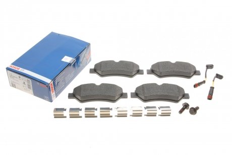 Комплект гальмівних колодок задній MERCEDES SPRINTER 3,5-T (B906), SPRINTER 3-T (B906); Volkswagen CRAFTER 30-35, CRAFTER 30-50 1.8-3.5 04.06- BOSCH 0 986 494 601