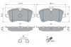 Фото автозапчасти комплект тормозных колодок передняя MERCEDES C(CL203), C T-MODEL(S203), C(W203), CLC(CL203), CLK(A209), CLK(C209), SLK(R171) 1.6-3.5 05.00-0 BOSCH 0 986 494 607 (фото 8)