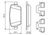 Фото автозапчасти комплект тормозных колодок задний Volvo S80 II, V70 III, XC70 II; FORD FOCUS II, GALAXY II, GALAXY MK II, КУГА I, MONDEO IV, S-MAX; LAND ROVER FREELANDER 2 1.6-4.4 03.06- BOSCH 0 986 494 639 (фото 7)