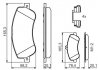 Комплект тормозных колодок передняя MERCEDES GLK (X204) 2.0-3.5 06.08-12.15 BOSCH 0 986 494 648 (фото 1)