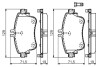 Фото автозапчасти комплект тормозных колодок передн. MERCEDES A (W176), B (W246, W242) 1.5D/1.6/1.8D 11.11- BOSCH 0986494663 (фото 2)