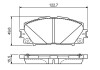 Фото автозапчасти комплект тормозных колодок передняя TOYOTA PRIUS 1.8H 06.08- BOSCH 0 986 494 670 (фото 3)