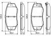 Комплект тормозных колодок передняя HYUNDAI IX20, IX35 1.4-2.0 01.10- BOSCH 0 986 494 692 (фото 1)