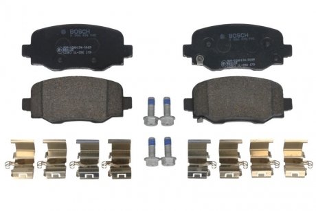 Комплект гальмівних колодок задніх FIAT 500X; JEEP CHEROKEE, COMPASS, RENEGADE 1.0-3.2 11.13- BOSCH 0986494745 (фото 1)