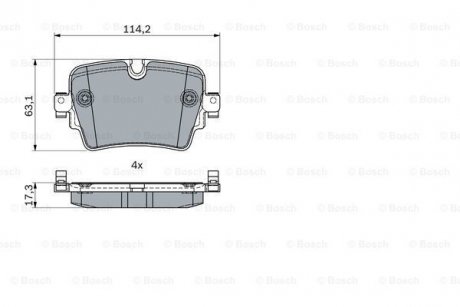 Фото автозапчасти klocki ham. jaguar xj 5.0 13- BOSCH 0986494874