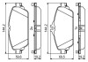 Фото автозапчасти комплект тормозных колодок передний MERCEDES C (A205), C (C205), C T-MODEL (S205), C (W205), E (A238), E (C238), E T-MODEL (S213), E (W213) 1.5H-2.2D 12.13- BOSCH 0 986 494 951 (фото 5)