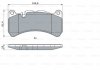 Фото автозапчастини комплект гальмівних колодок спереду MERCEDES CLK (A209), CLK (C209), SLK (R171) 5.4/5.5/6.2 06.02-02.11 BOSCH 0 986 494 965 (фото 1)