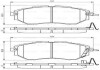 Фото автозапчастини колодки гальмівні (передні) Subaru Forester/Legacy/Impreza 03- (Akebono) BOSCH 0986495156 (фото 1)