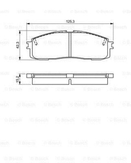 Фото автозапчасти toyota тормозные колодки передн.lexus rx 09- BOSCH 0986495330