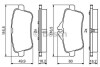 Фото автозапчастини комплект гальмівних колодок, дискове гальмо BOSCH 0986495403 (фото 1)