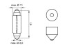 Фото автозапчастини лампа 24V софітна C10W24V 10W SV8.5-6 BOSCH 1 987 302 521 (фото 7)