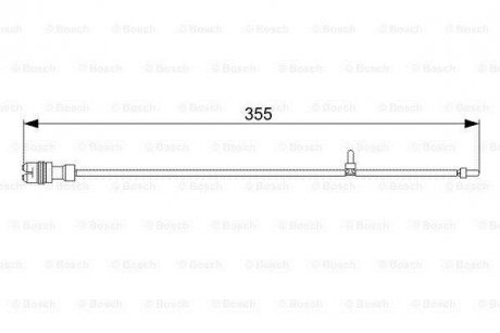Датчик износа тормозных колодок передняя PORSCHE BOXSTER, CAYMAN 2.7/3.2/3.4 11.04-12.09 BOSCH 1987473034 (фото 1)
