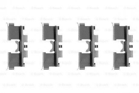 Монтажный набор задних тормозных накладок перед NISSAN SUNNY II 1.3-1.7D 01.86-10.91 BOSCH 1 987 474 124