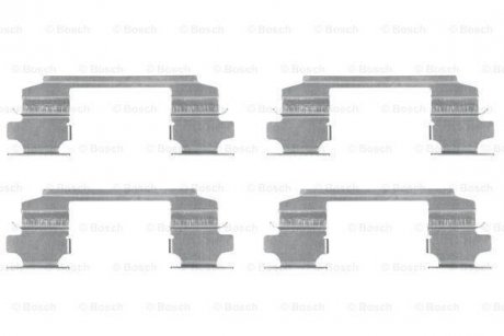 Монтажный набор тормозных колодок NISSAN PATHFINDER II, SERENA, TERRANO II 2.0-3.5 10.92-09.05 BOSCH 1987474436 (фото 1)