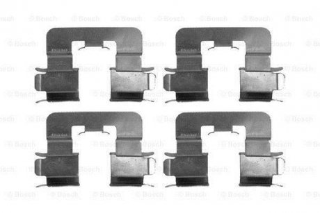 Монтажний набір задніх гальмівних накладок задній TOYOTA COROLLA 1.4-2.0D 10.01-03.08 BOSCH 1 987 474 465 (фото 1)