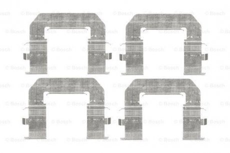 Монтажный набор тормозных колодок передняя SAAB 9-5 1.6-2.8 05.10-01.12 BOSCH 1987474480 (фото 1)