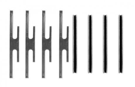Монтажный набор задних тормозных накладок перед OPEL CORSA A, CORSA A TR 1.0/1.2/1.3 09.82-07.94 BOSCH 1 987 474 604 (фото 1)