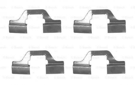 Монтажный набор тормозных колодок задний RENAULT CLIO III, MODUS 1.2-2.0 09.04- BOSCH 1 987 474 721 (фото 1)