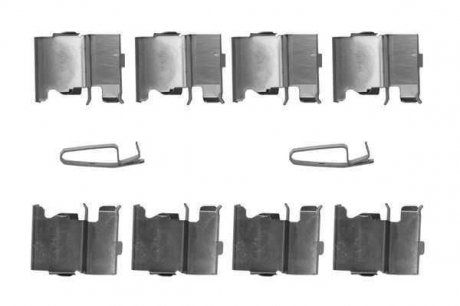 Монтажный набор тормозных колодок передняя MAZDA CX-7, CX-9, MPV I, MPV II 2.0-3.7 11.88- BOSCH 1987474737