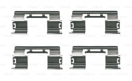 Монтажный набор тормозных колодок передняя CHEVROLET AVEO, CRUZE, ORLANDO, TRAX; OPEL ASTRA J, ASTRA J GTC, MOKKA/MOKKA X, ZAFIRA C 1.2-2.0D 05.09- BOSCH 1 987 474 746 (фото 1)