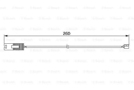 Фото автозапчастини датчик зносу гальмівних колодок задній BMW 8 (E31) 4.0-5.6 04.90-12.99 BOSCH 1 987 474 953