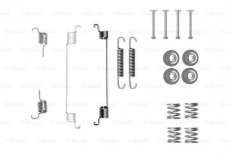 Монтажный набор тормозной колодки FIAT 500, 500 C, PANDA 1.1-1.3D 09.03- BOSCH 1987475330