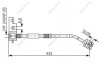 Фото автозапчастини гальмівний шланг, передня права (довжина 433мм 3/8""-24UNF-2B, ABS, кожух) CHRYSLER PT CRUISER; DODGE NEON II 1.6-2.4 08.99- BOSCH 1987476103 (фото 2)