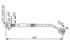 Фото автозапчастини гальмівний шланг, передня права (довжина 433мм 3/8""-24UNF-2B, ABS, кожух) CHRYSLER PT CRUISER; DODGE NEON II 1.6-2.4 08.99- BOSCH 1987476103 (фото 3)