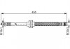 Фото автозапчастини гальмівний шланг, передня ліва/права (довжина 428мм, M10x1/M10x1) RENAULT GRAND SCENIC II, MEGANE II, SCENIC II 1.4-2.0D 09.02- BOSCH 1987476126 (фото 1)