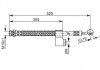 Фото автозапчасти тормозной шланг, передняя левая (длина 525мм, 10мм, M10x1, кожух) HYUNDAI MATRIX 1.5D/1.6/1.8 06.01-08.10 BOSCH 1987476188 (фото 1)