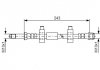 Фото автозапчастини гальмівний шланг, задній права (довжина 243мм, M10x1/M10x1) Volkswagen MULTIVAN V, TRANSPORTER V 1.9D-3.2 04.03-08.15 BOSCH 1987476320 (фото 1)