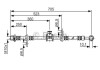Фото автозапчасти тормозной шланг, передняя правая (длина 705мм, 10мм, M10x1, кожух) HONDA ACCORD IV, ACCORD V; ROVER 600 1.9-2.3 01.90-06.99 BOSCH 1 987 476 754 (фото 1)