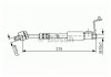 Фото автозапчасти тормозной шланг, передняя левая (длина 315мм, 10мм, M10x1/M10x1) FORD ESCORT '95, ESCORT CLASSIC, ESCORT VI 1.3-1.8D BOSCH 1987476812 (фото 1)