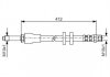 Фото автозапчасти тормозной шланг, передняя левая (длина 368мм, M10x1/M10x1) VOLVO XC90 I 2.4D-4.4 10.02-12.14 BOSCH 1 987 481 021 (фото 1)